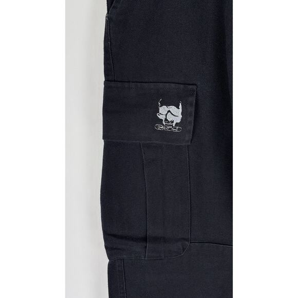 G59 Records Surplus Cargo Denim Jeans Pants Black Mens Size 36 New $uicideboy - Picture 2 of 10
